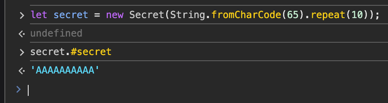 An image demonstrating that you can directly access private variables in DevTools