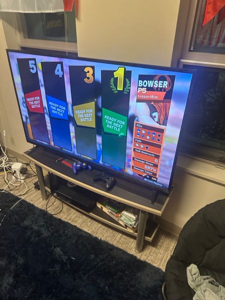 A picture of me playing video games